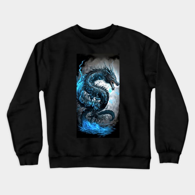 chines drgon Crewneck Sweatshirt by Talcomunca